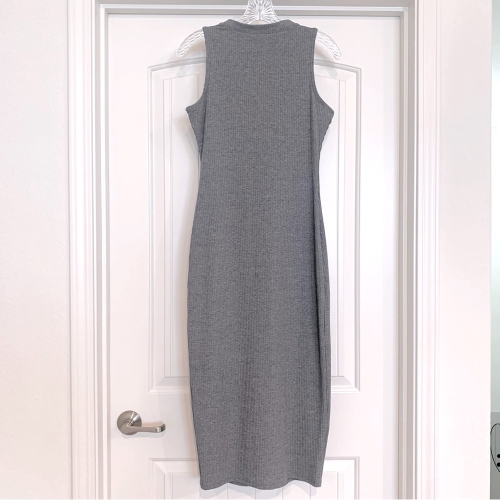 Bar III Ribbed Button Up Dress - Picture 3 of 10
